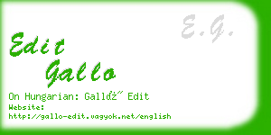 edit gallo business card